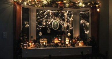 How to decorate large windows for christmas