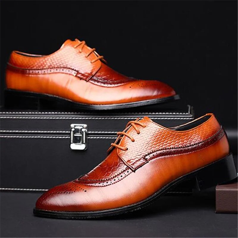 Pointed toe mens dress shoes