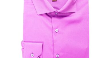 Men's fuschia dress shirt