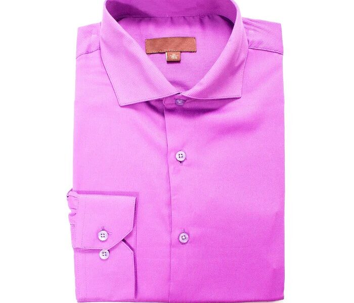 Men's fuschia dress shirt