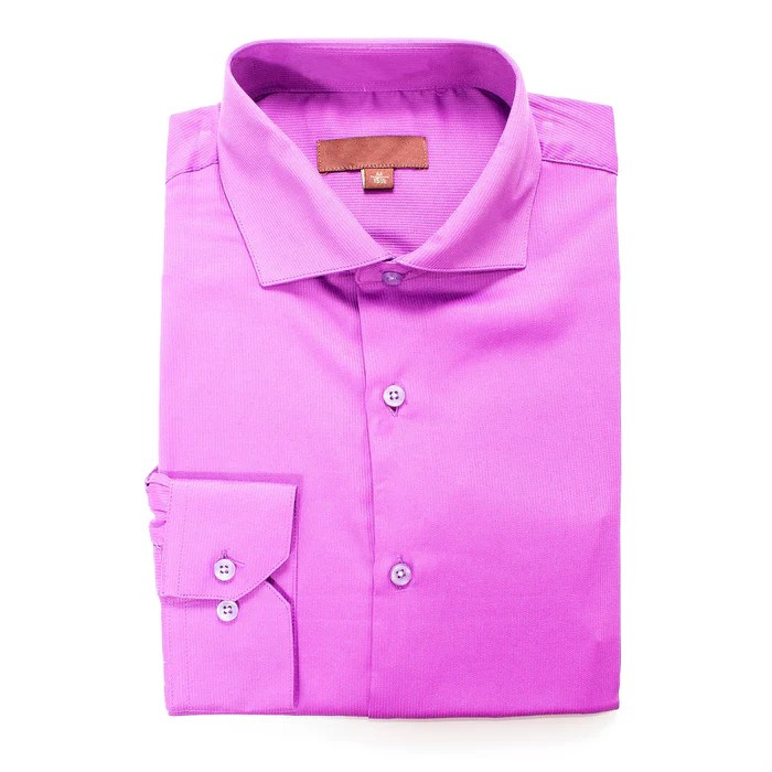 Men's fuschia dress shirt