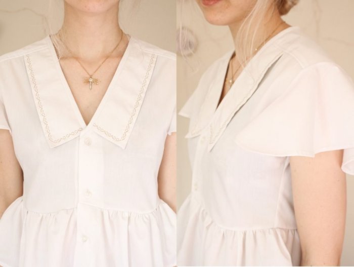 Turn men's shirt into women's dress