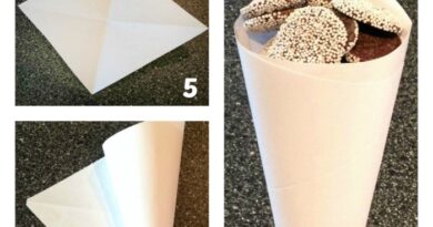 How to make a cone shaped decoration