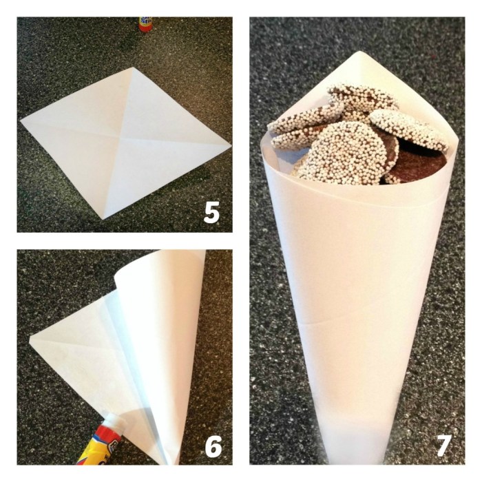 How to make a cone shaped decoration