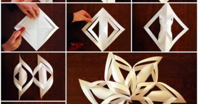 How to make a paper star christmas decoration