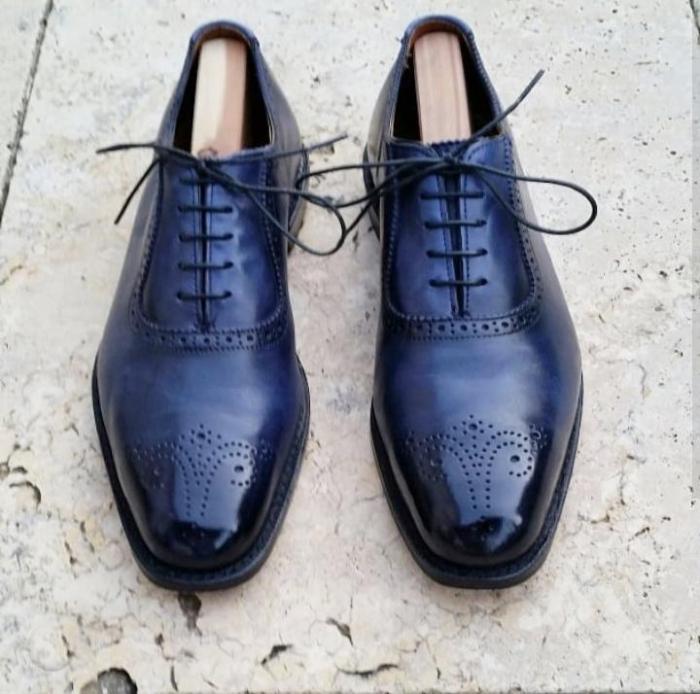 Navy dress shoes mens