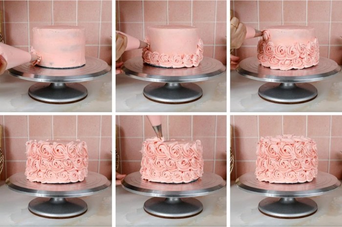 How to make rosettes cake decoration