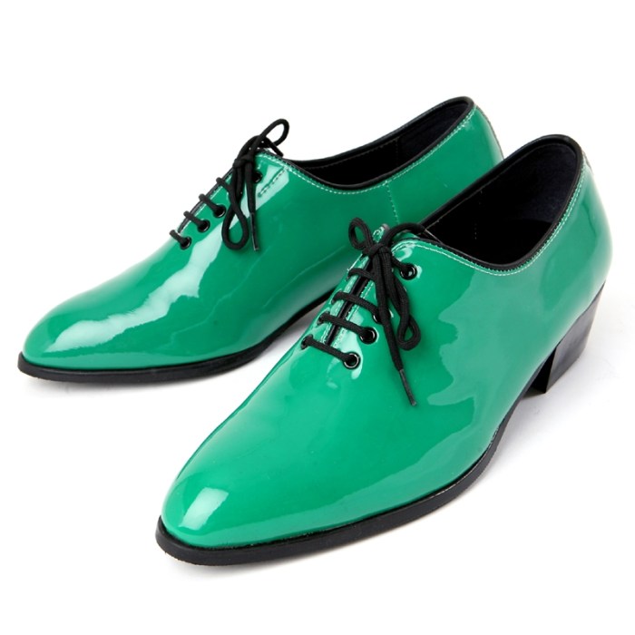 Mens dress shoes green