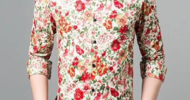 Flower dress shirt mens