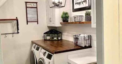 How to decorate a country laundry room