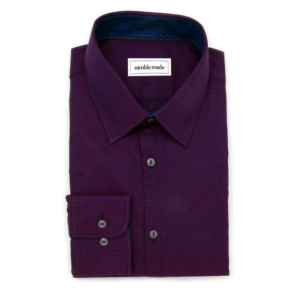 Purple men dress shirt