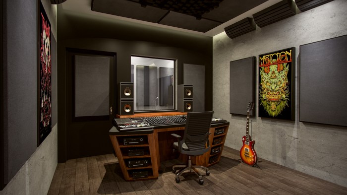 Desain interior studio musik